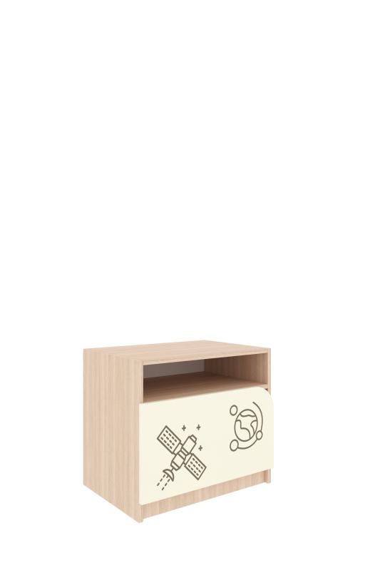 Тумба "Таємничий всесвіт" з фотодруком, елемент №7,з полицею,для дидактичного матеріалу,іграшок, особистих речей учнів, (АЛМАНТ), 569х480х488 мм.